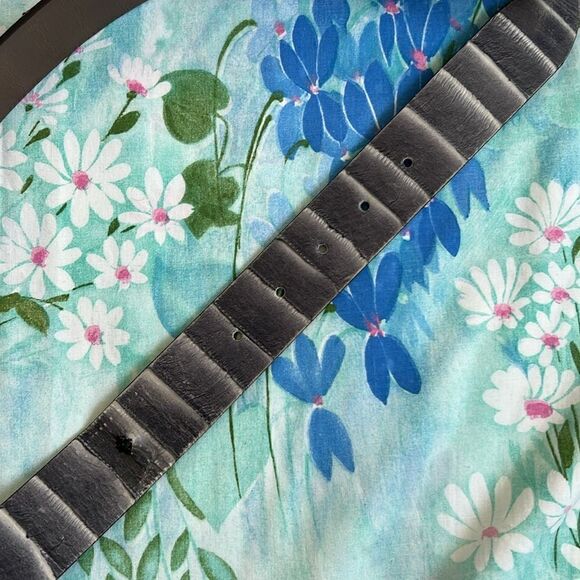 Vintage Leather Post & Co Art Moda Exotic Belt - L (?) - Picture 6 of 12